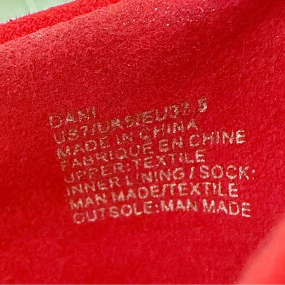 Shoedazzle Dani Classic Pump 7 Red Faux Suede Black Snake Stiletto Heels - Picture 3 of 10